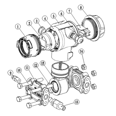智能差壓變送器結(jié)構(gòu)組成